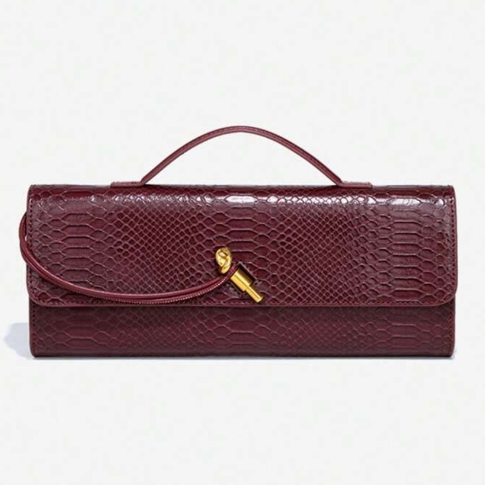 Elegant Burgundy Clutch